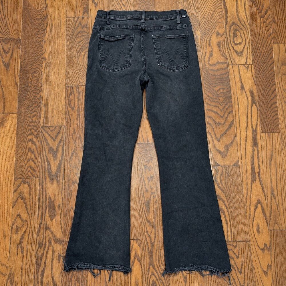 MOTHER} ‘The Hustler Ankle Fray’ washed-black jeans, 30 - Picture 3 of 5